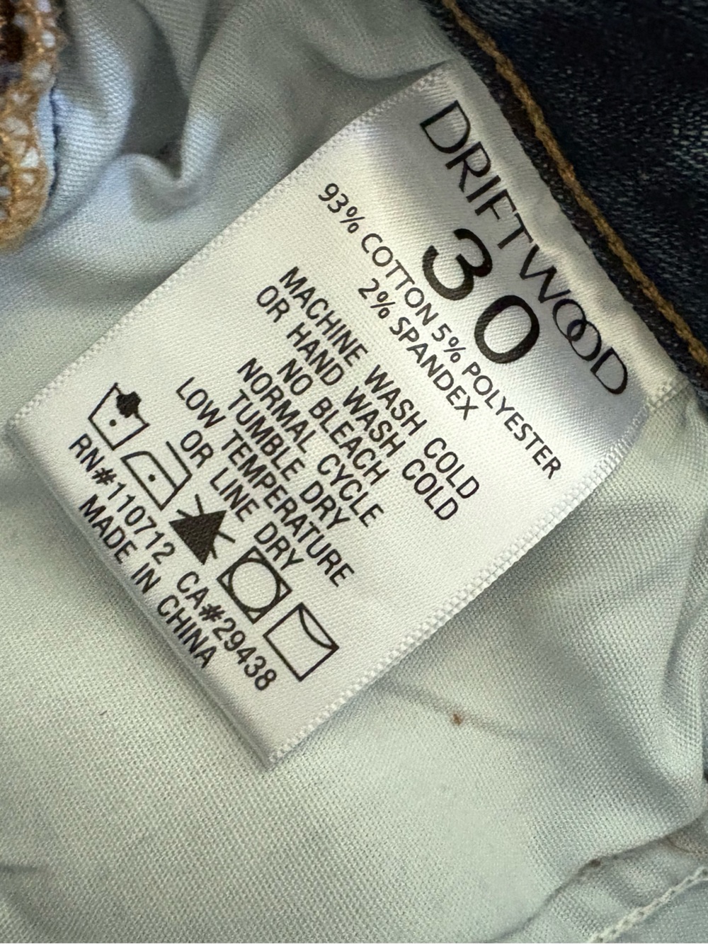 Driftwood Audrey Embroidered Aztec Boho Straight Jeans 30x31 (31x 30) Mid Rise - Picture 9 of 15